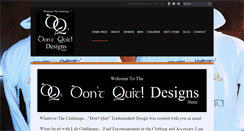 Desktop Screenshot of dontquitdesigns.com